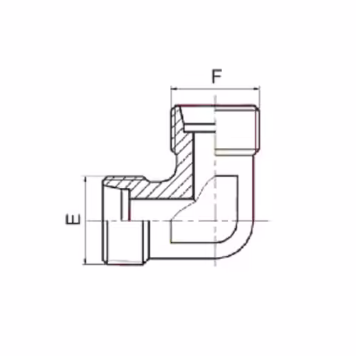 Metric Male 24° Cone 90° Elbow ISO 8434-1