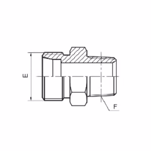 Metric Male 24°cone /Sae O-Ring Boss