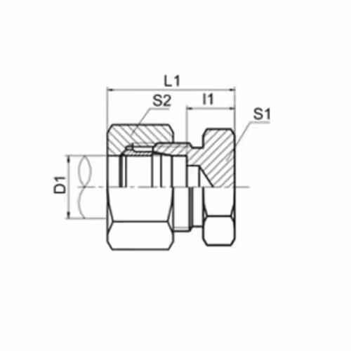 Metric Male 24°cone Plug